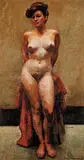 Paul Alexander Goranson, Untitled - Standing Nude, oil on canvas