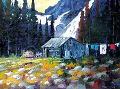Neil Patterson, The Wood Shed, oil on canvas
