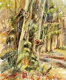 Jack Shadbolt, Emma Lake, Trees, August 1955