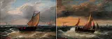 Charles-Louis Verboeckhoven, LOT OF TWO, oil on wood panel