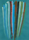 Jonathan Forrest, Earth Column, 1993, acrylic on green paper