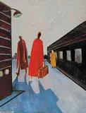 William Perehudoff, Untitled - Figures on a Street