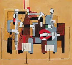 William Perehudoff, The Orchestra, 1953, oil on canvas