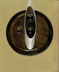 Tony Tascona, Horned Piece, 1989, epoxy and metal relief