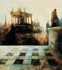 Michael Burns, Untitled - Fantastical Abyss, oil on canvas