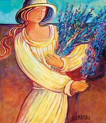 Laila Campbell, Lavender Lady, oil on canvas