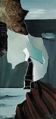 Georges Csato, Composition #51, oil on canvas