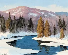 Oscar Daniel de Lall, Untitled - Spring Thaw, oil on canvas