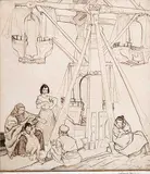 William Russell Flint, Untitled - The Old Ferris Wheel #XV