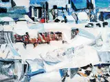 John Joslyn Hatcher, Untitled - The Bustling City, 1958, oil on canvas