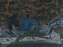 Tom Lovatt, Dark Dreams, 1986, coloured pencil on paper