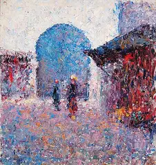 Edward S. Lowe, Tetuan - Spanish Terrace, 1935, oil on canvas