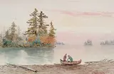 Thomas Mower Martin, Untitled - Day on the Lake, watercolour on paper
