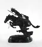 Frederic Sackrider - After Remington, Cheyenne, bronze sculpture