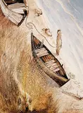 Tinyan Chan, Boats, oil on wood board