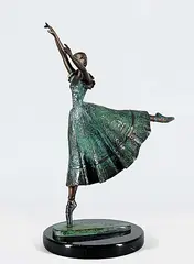 Esther Wertheimer, Untitled - Ballerina #2/10, bronze sculpture