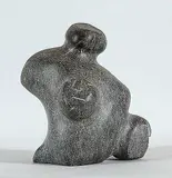 George Arluk, Untitled - Group of Heads, grey stone carving