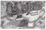 Shuvinai Ashoona, Untitled - Landscape, felt pen on paper