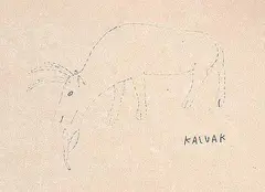 Helen Kalvak, Untitled - Cariboo Study, 1960, graphite on paper