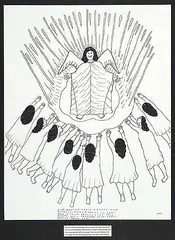 Napachie Pootoogook, Jesus Will Come..., felt pen on paper