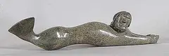 Kootoo Pudlat, Sedna, green stone carving