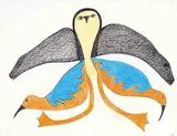 Lucy Qinnuayuak, Untitled - Birds and Seals