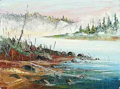 Edward Cobiness, Untitled - March, 1971, 1971, oil on canvas board