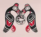 Claude Davidson, Discussing Birth of Eagle #118/150, 1980, colour silkscreen on paper