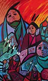 Jerry Whitehead, How Many Faces Can You See, 1999, acrylic on canvas