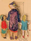 Molly Lamb Bobak, Untitled - Going to the Store