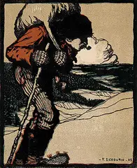 Frederick Simpson Coburn, The Voyageur, 1905, colour wood block on paper