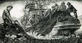 Paul Alexander Goranson, B.C. Purse Seiners #29/60, 1940, etching on paper