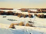 Michael Lonechild, Untitled - The Hockey Rink