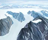 Doris Jean McCarthy, Above the Penny Ice Cap, 1981, oil on canvas