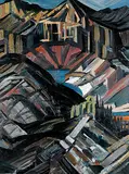 David Pugh, Amphitheatre II, 1986, oil on canvas