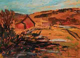 William Lewy Leroy Stevenson, Untitled Sketch, Harvest Completed