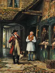 Frank Moss Bennett, The Game Seller, 1939, oil on canvas