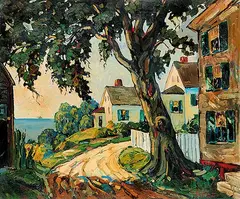 Henry J. Billings, Untitled - A Coastal View, oil on canvas