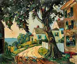 Henry J. Billings, Untitled - A Coastal View, oil on canvas