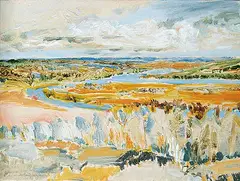 David T. Alexander, Parched, 1984, acrylic on canvas