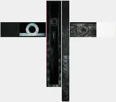 Kenneth A. Webb, LOT OF FOUR, 1989, acrylic on hard board