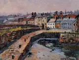 William Edwin Atkinson, Untitled - The Harbour, 1925, oil on canvas board