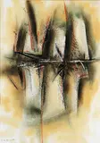 Coast Forms by Stanford Earl Blodgett, watercolour and mixed media on paper, sold Nov 2008