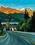 Glenn Clark, Down to Kaslo, 2008, oil on wood board