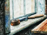 Andrew Donato, Whit's Window, 1970, watercolour on paper