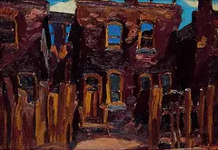 Robert Frederick Hagan, Houses - Sherbourne St., 1938, oil on canvas