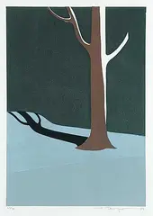 Flemming Jorgensen, Tree #25/50, 1984, colour silkscreen on paper