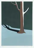 Flemming Jorgensen, Tree #25/50, 1984, colour silkscreen on paper