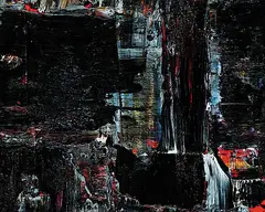 Stephen Mennie, Dark Matter, oil on wood board
