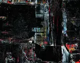Stephen Mennie, Dark Matter, oil on wood board